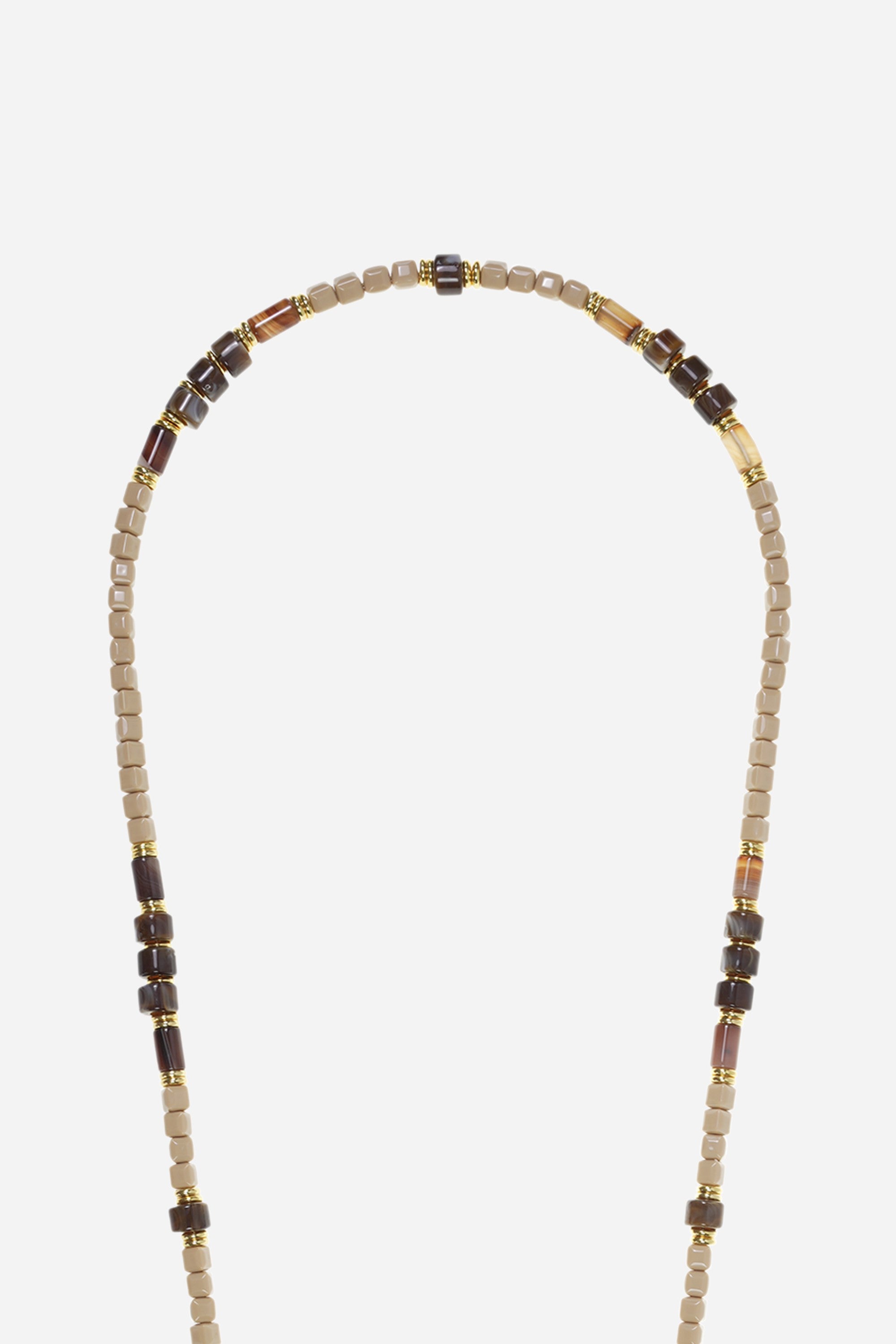 Chaine Longue Clara Beige 120 cm