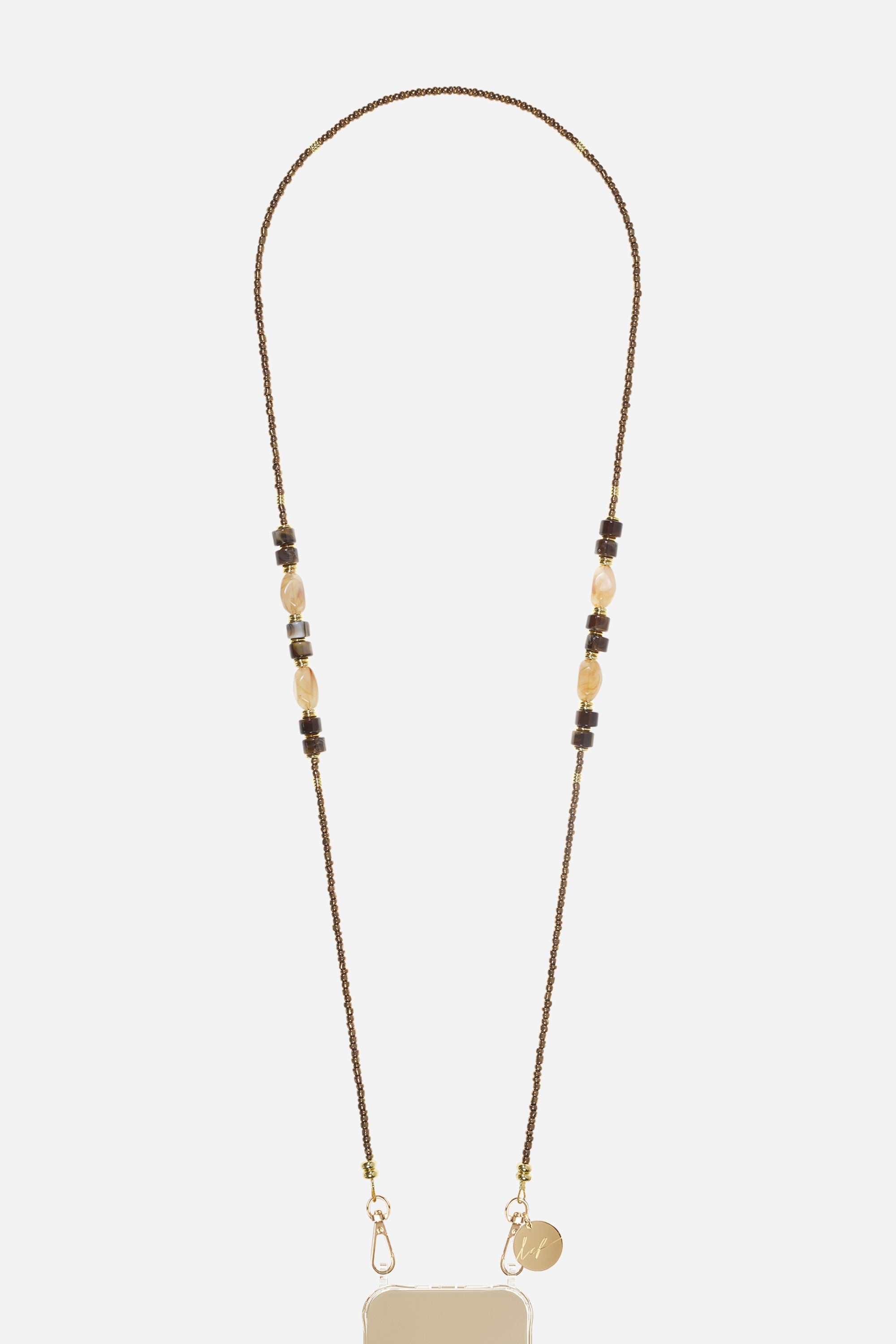 Chaine Longue Chiara Marron 120 cm