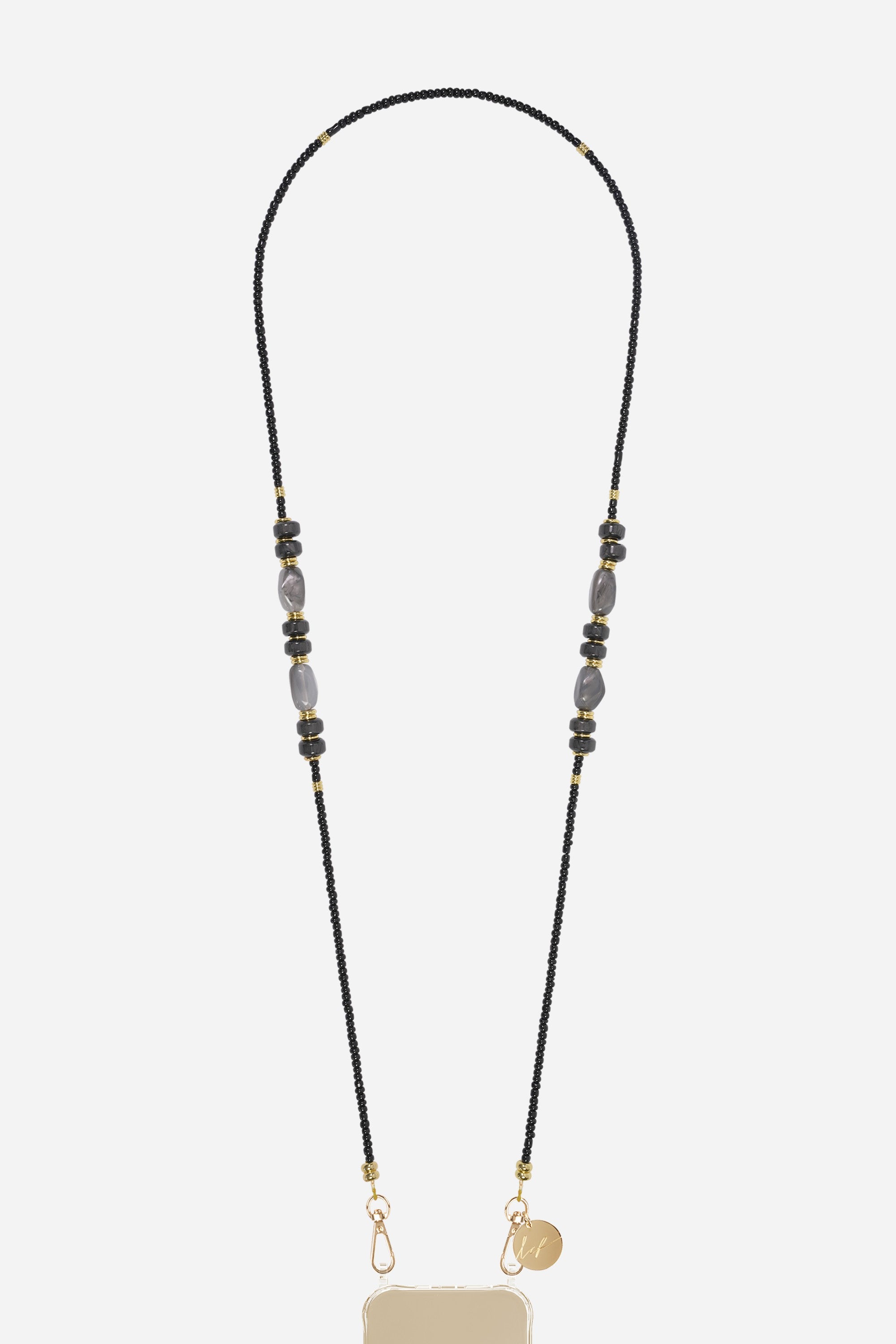 Chaine Longue Chiara Noir 120 cm