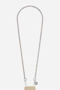 Chaine Longue Petra Argent 120 cm