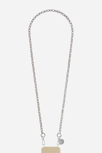 Chaine Longue Petra Argent 120 cm