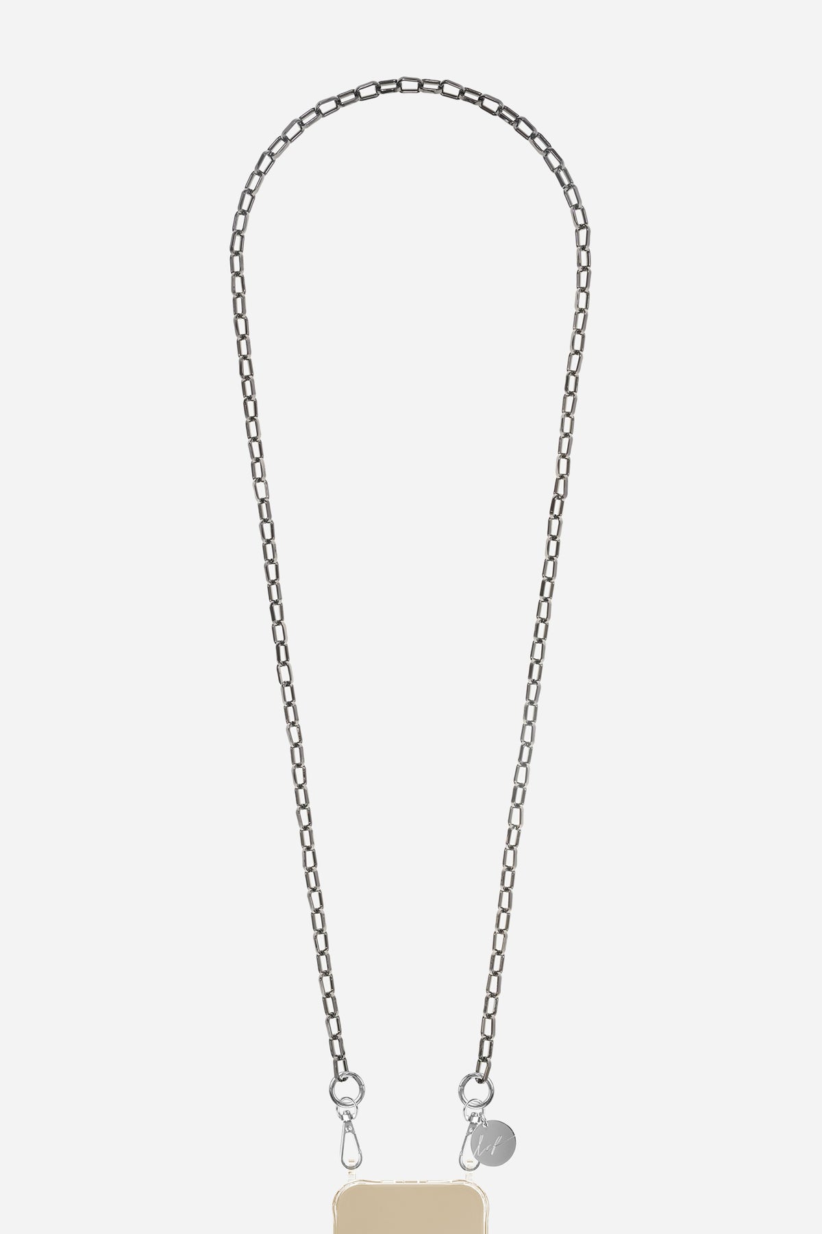 Chaine Longue Petra Noir 120 cm