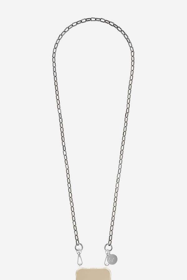 Chaine Longue Petra Noir 120 cm