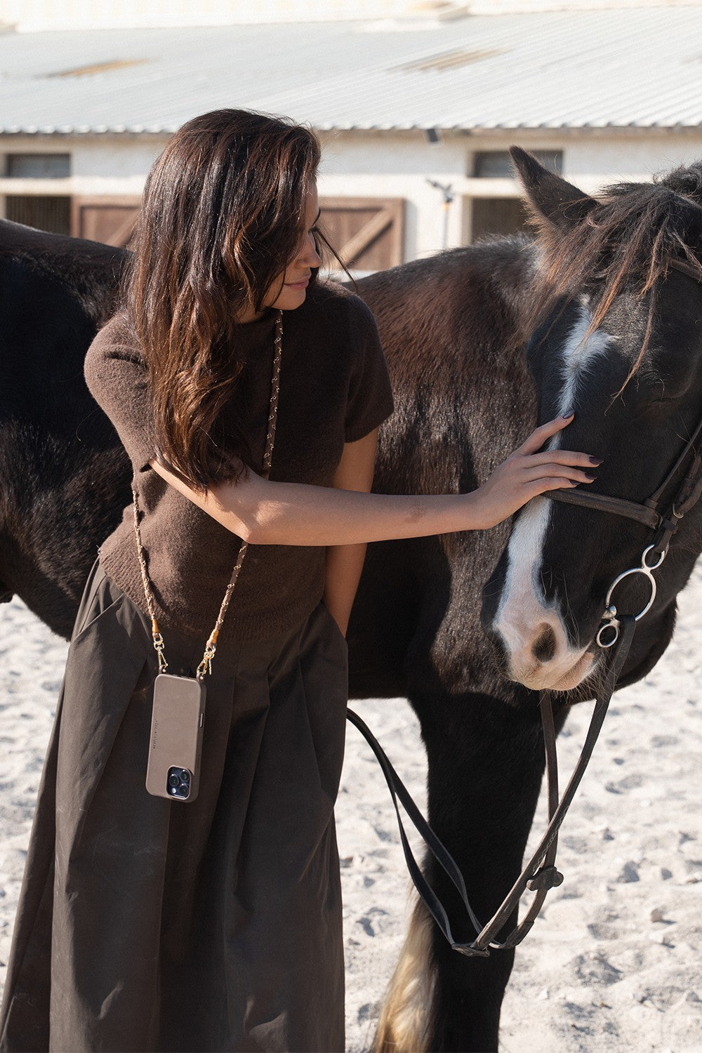 Chaine Longue Doha Marron 120 cm