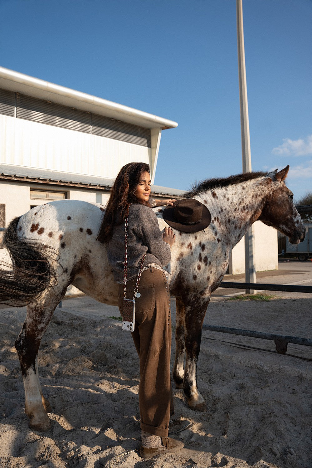 Chaine Longue Cassy Bordeaux 120 cm