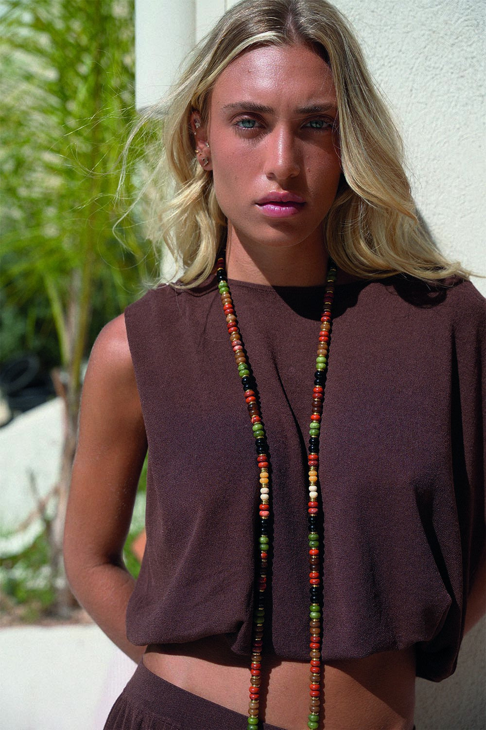 Joyce Terracotta Long Chain 120 cm