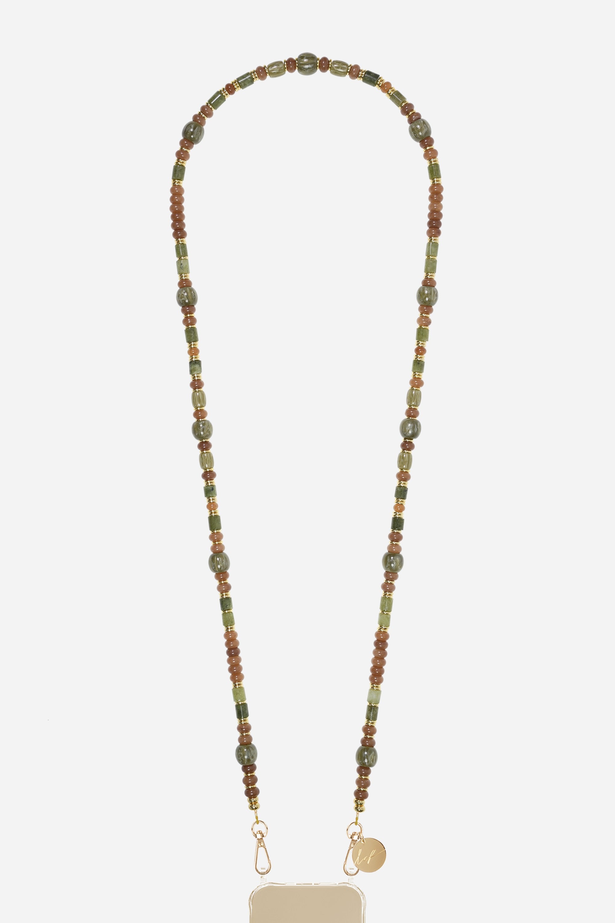 Chaine Longue Victoria Marron 120 cm