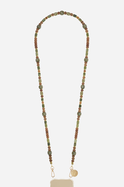 Chaine Longue Victoria Marron 120 cm