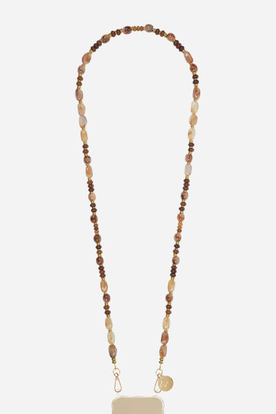 Chaine Longue Madison Marron 120 cm