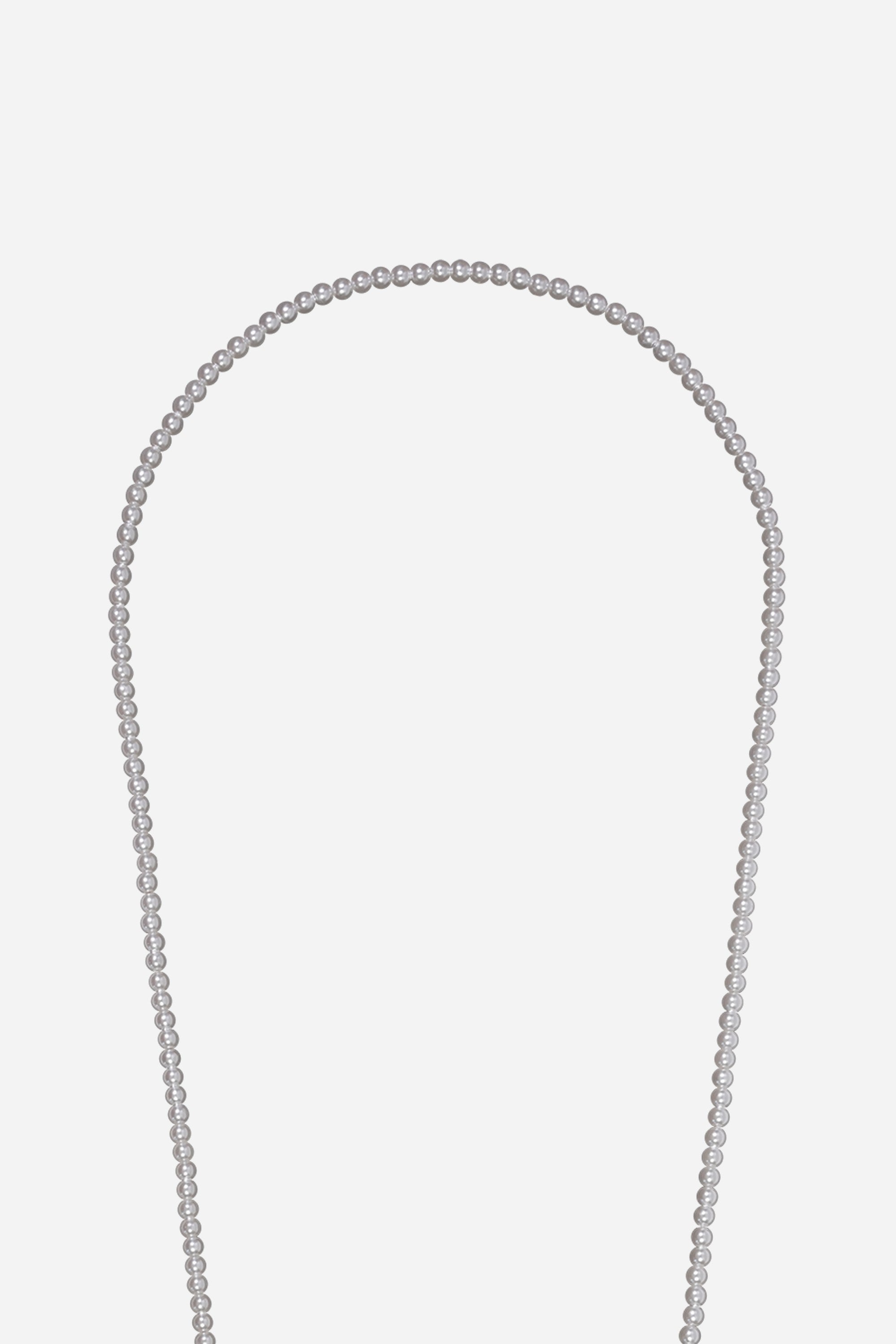 Chaine Longue Amalya Blanc 120 cm