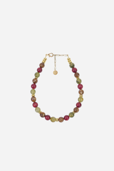 Bijoux Collier Harper Kaki 40 cm