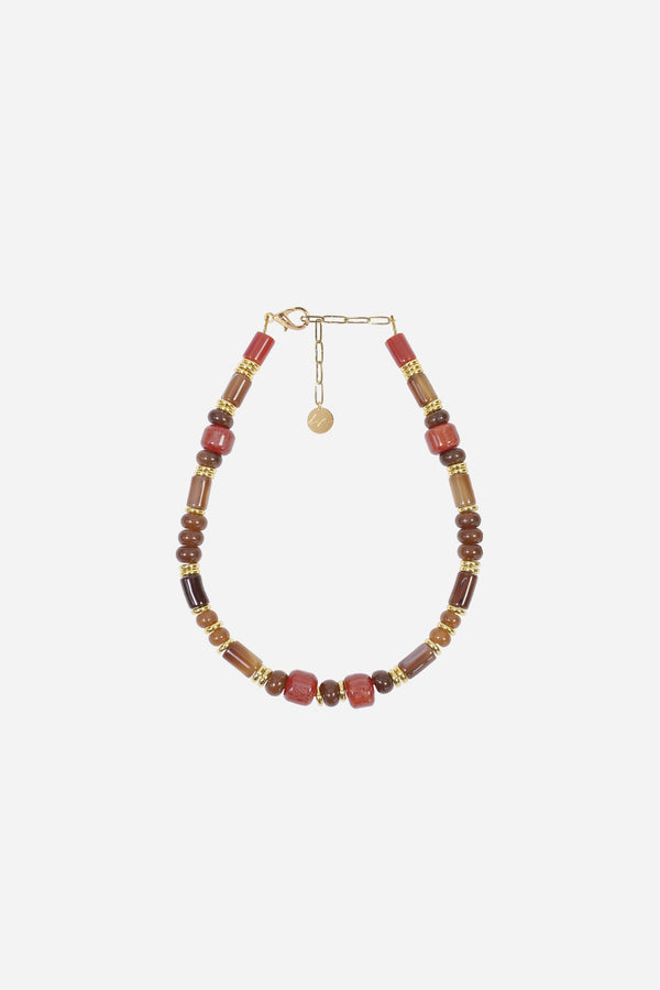 Bijoux Collier Jill Terracotta 40 cm