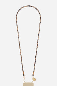 Chaine Longue Elia Marron 120 cm