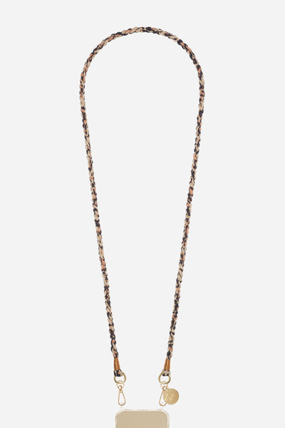 Chaine Longue Elia Marron 120 cm