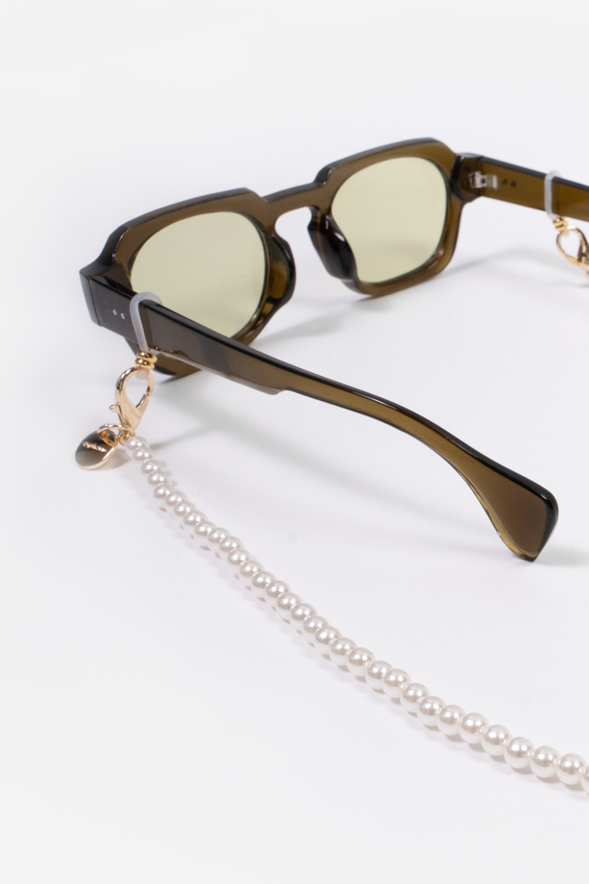 Bijoux Chaine De Lunette Amalya Blanc 72 cm