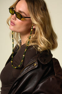 Bijoux Chaine De Lunettes Liviya Kaki 72 cm