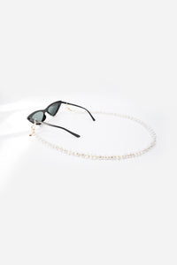 Bijoux Chaine De Lunette Liviya Blanc 72 cm