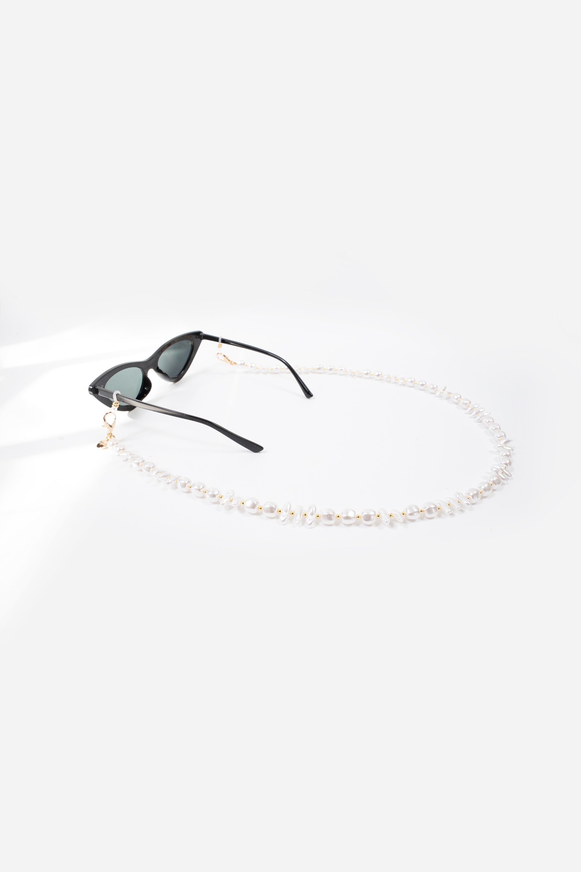 Bijoux Chaine De Lunette Liviya Blanc 72 cm