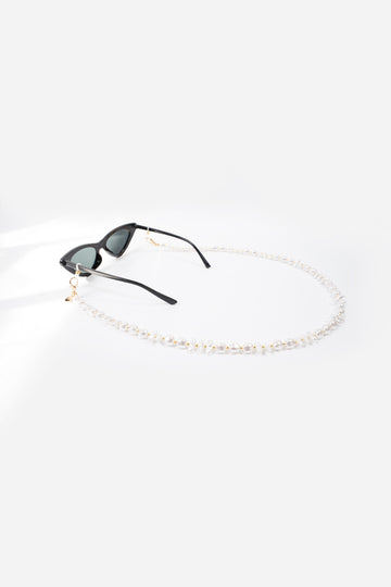 Bijoux Chaine De Lunettes Liviya Blanc 72 cm