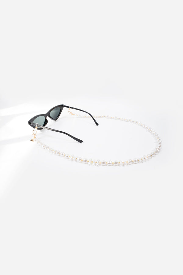 Bijoux Chaine De Lunettes Liviya Blanc 72 cm