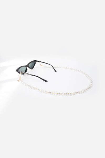 Bijoux Chaine De Lunette Liviya Blanc 72 cm