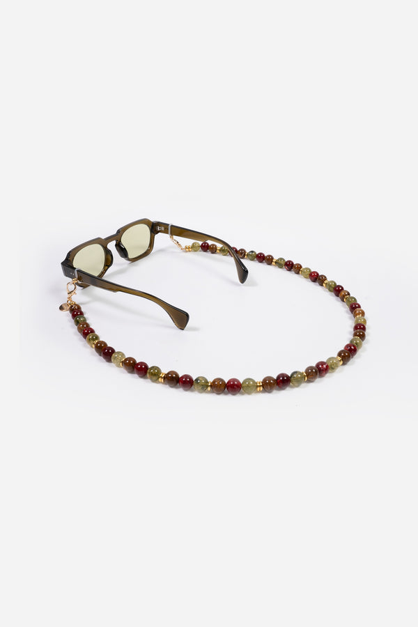 Bijoux Chaine De Lunettes Harper Kaki 72 cm