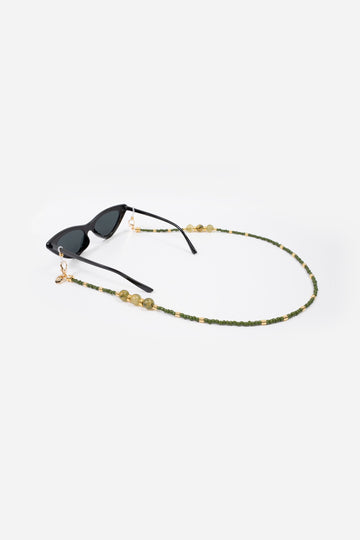 Bijoux Chaine De Lunettes Iris Kaki 72 cm