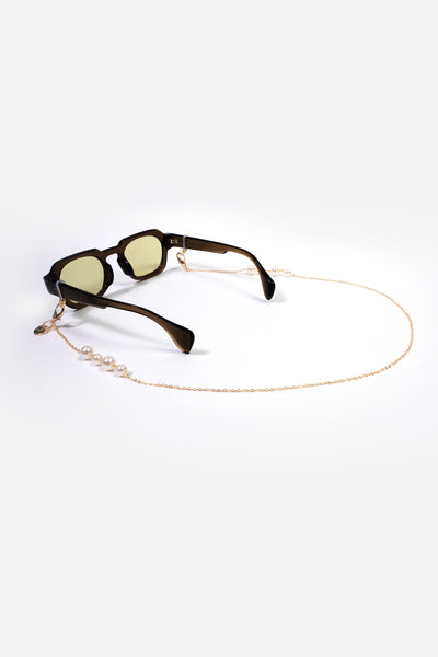 Bijoux Chaine De Lunette Liora Blanc 72 cm