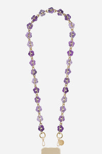 Chaine Longue Cassy Violet 120 cm