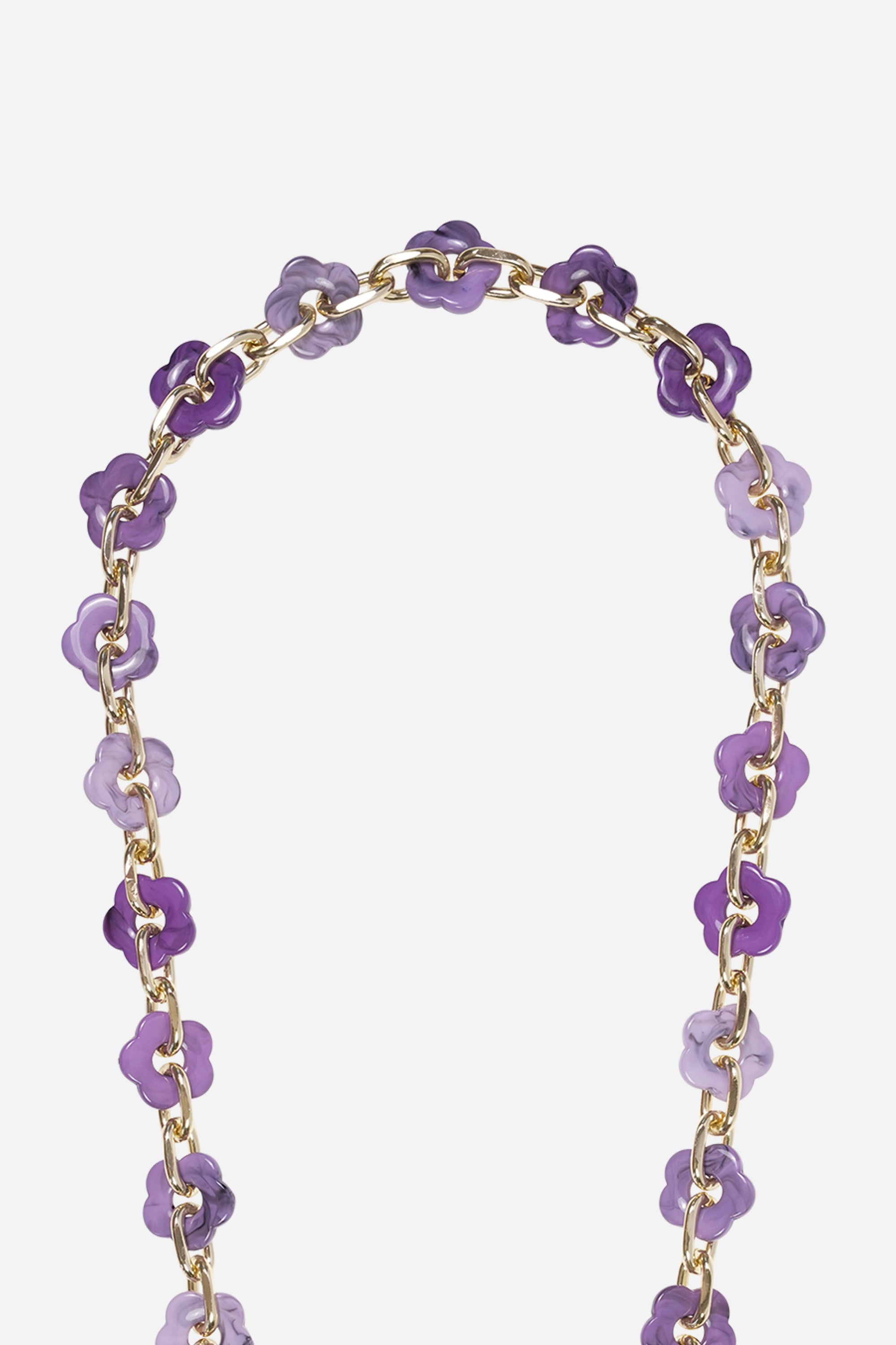 Chaine Longue Cassy Violet 120 cm