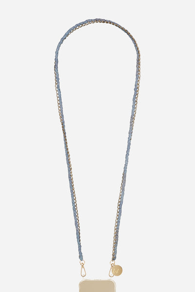 Chaine Longue Jessy Bleu 120 cm