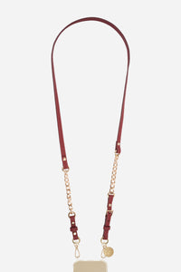Chaine Longue Brooke Bordeaux 120 cm