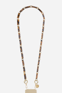 Chaine Longue Nahara Marron 120 cm