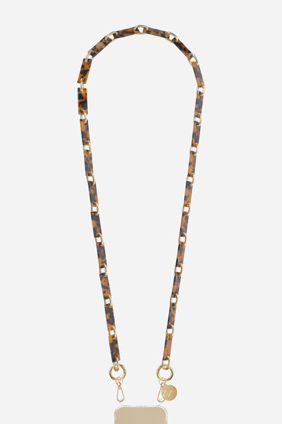 Chaine Longue Nahara Marron 120 cm