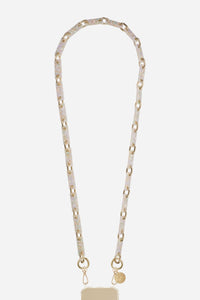 Chaine Longue Nahara Beige 120 cm