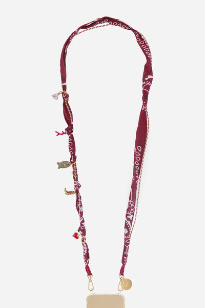 Laia Bordeaux Long Chain 120 cm