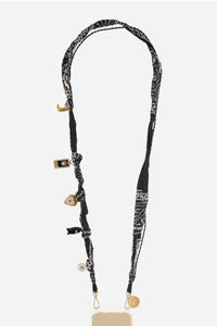 Laia Long Chain, Black, 120 cm