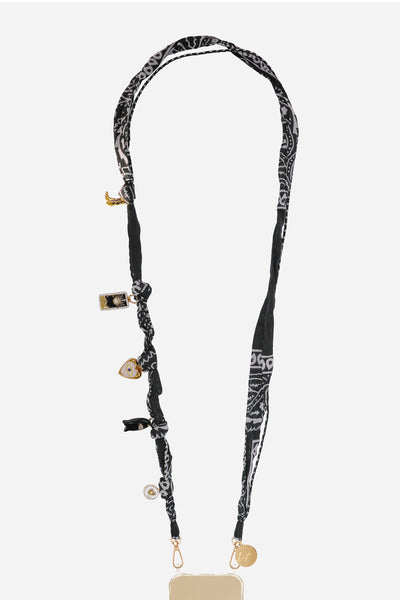 Laia Long Chain, Black, 120 cm