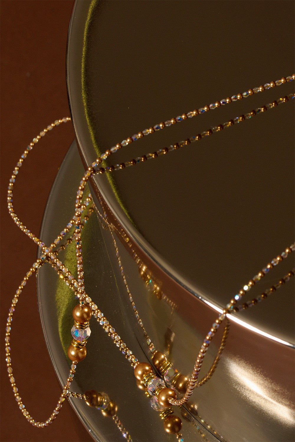 Chaine Longue Anastasia Dore 120 cm