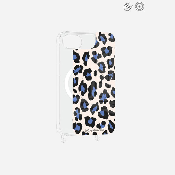 Plaque Magnetique Imprimee Leopard Beige Et Bleu