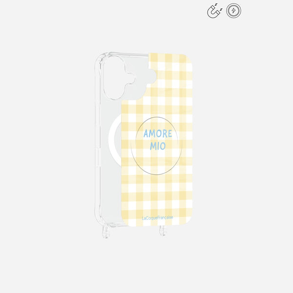 Plaque Magnetique Imprimee Amore Mio Vichy Jaune - 5