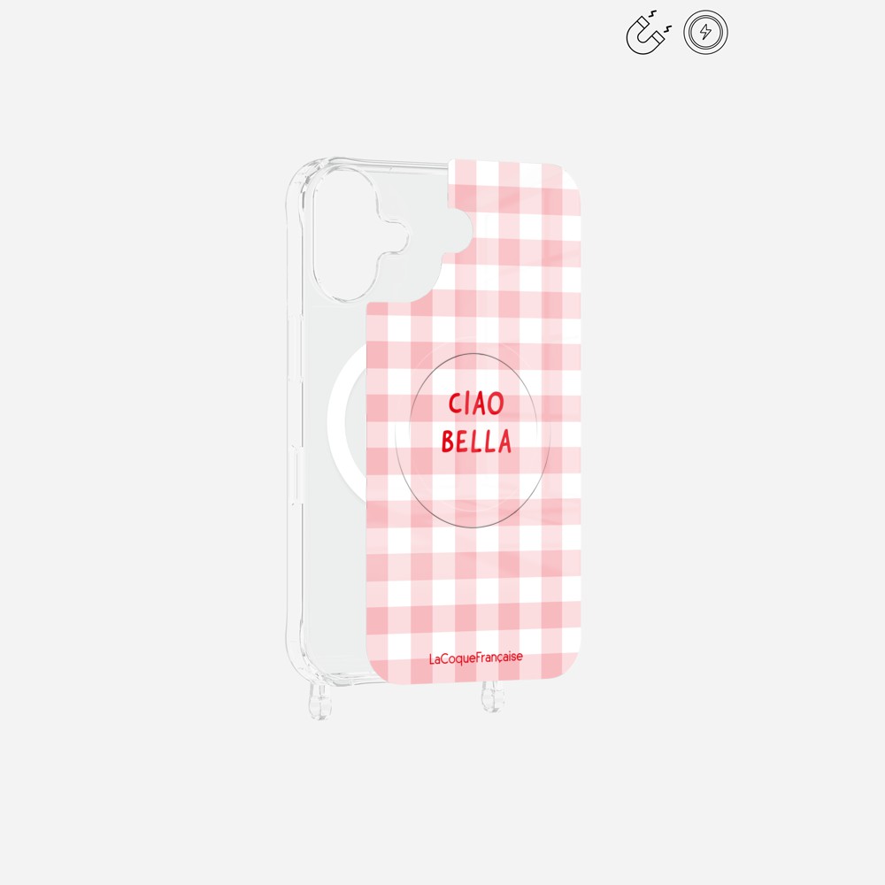 Plaque Magnetique Imprimee Ciao Bella Vichy Rose