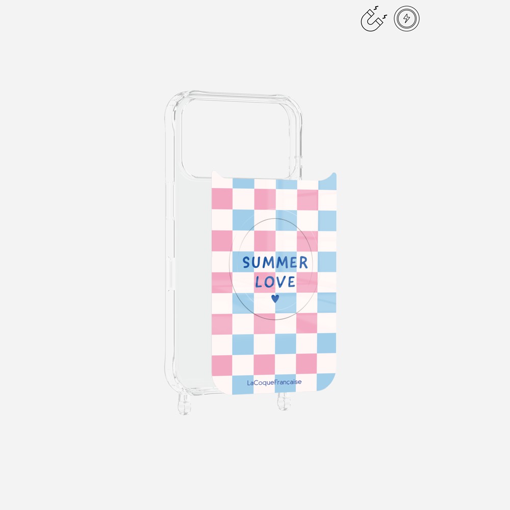 Plaque Magnetique Imprimee Summer Love Bleu