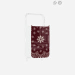 Plaque Magnetique Imprimee Bandana Bordeaux - 3