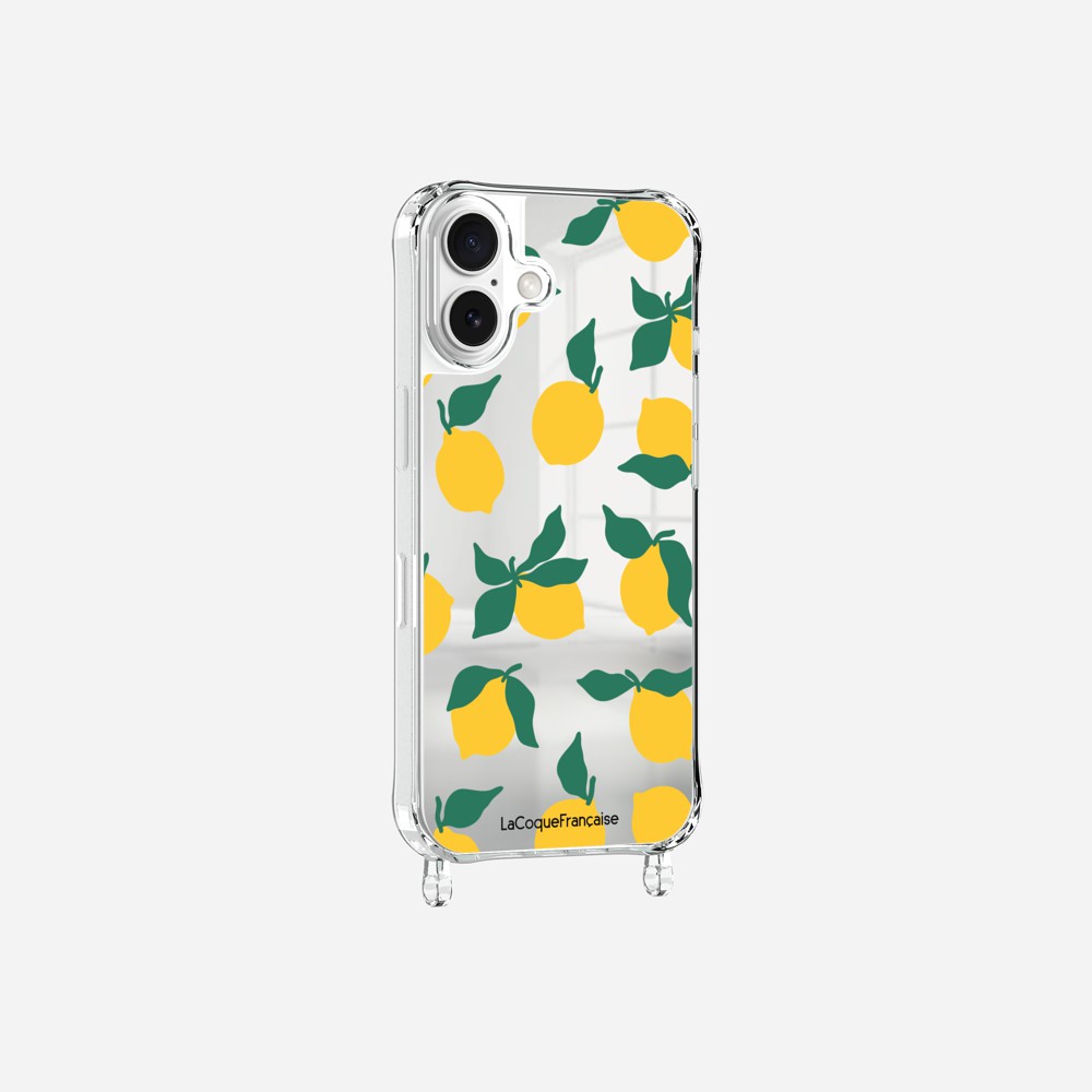 Coque Anneaux Miroir Imprimee Limonade