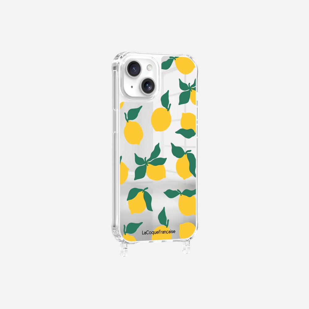 Coque Anneaux Miroir Imprimee Limonade