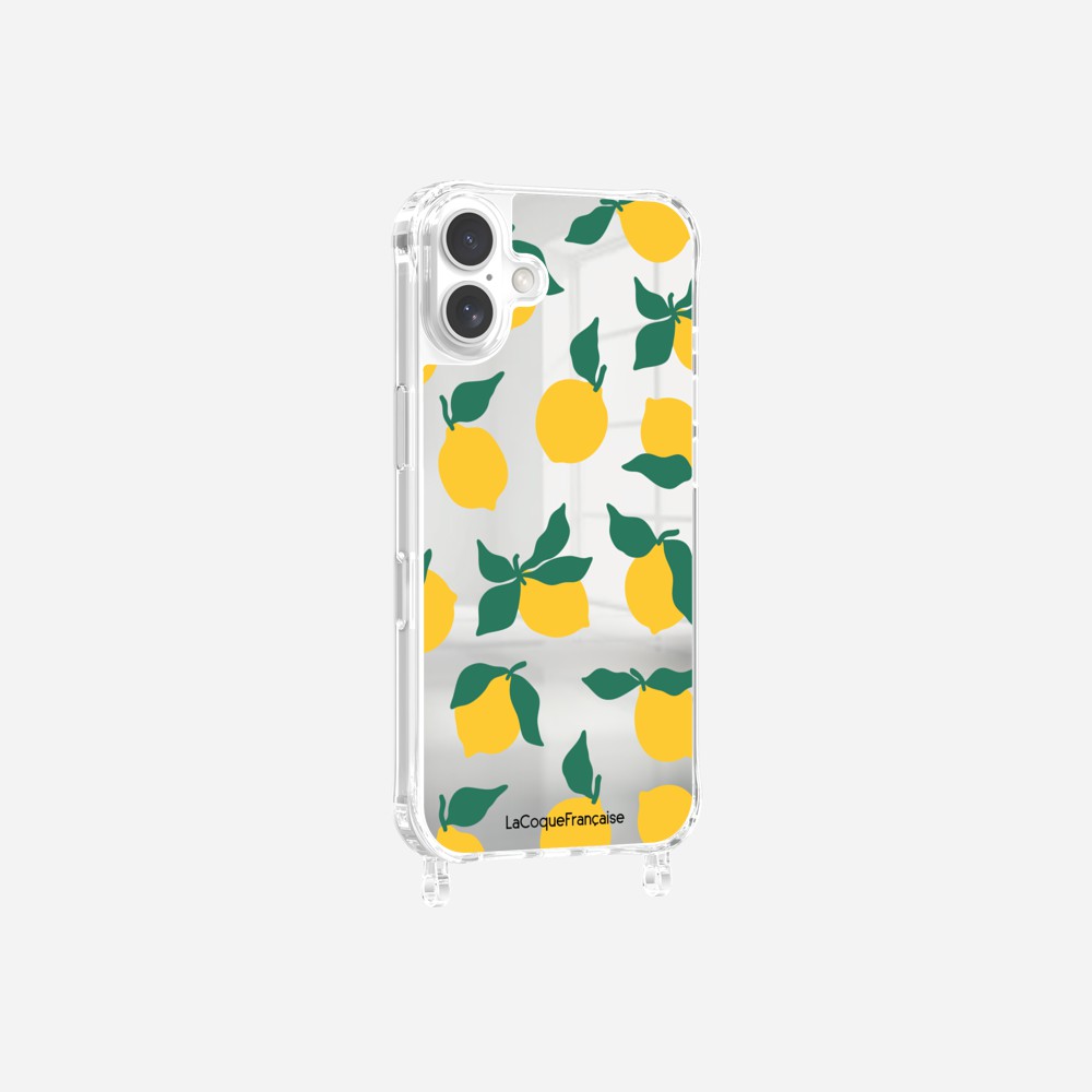 Coque Anneaux Miroir Imprimee Limonade