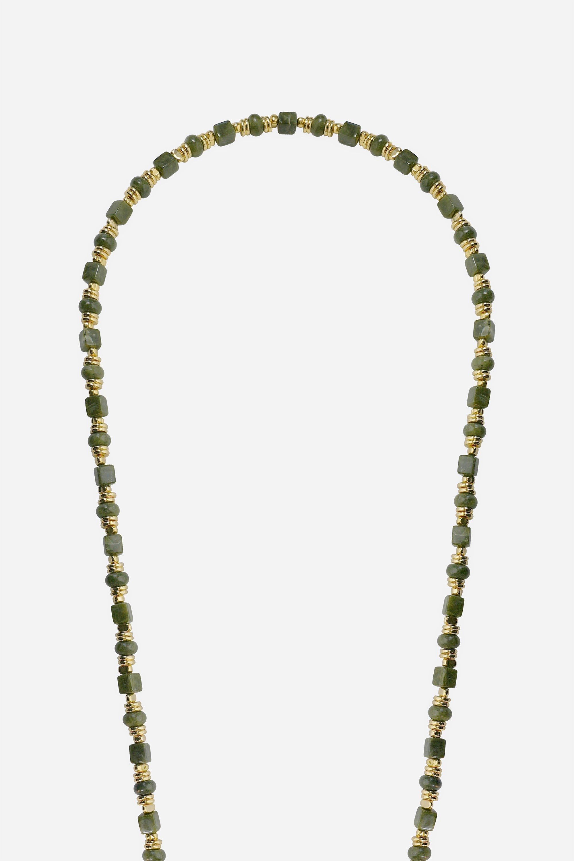 Chaine Longue Jeanne Kaki 120 cm