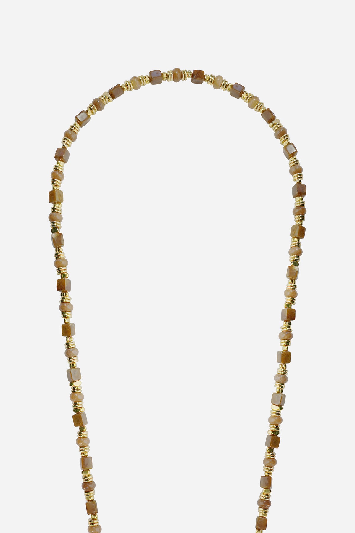 Chaine Longue Jeanne Marron 120 cm - 3