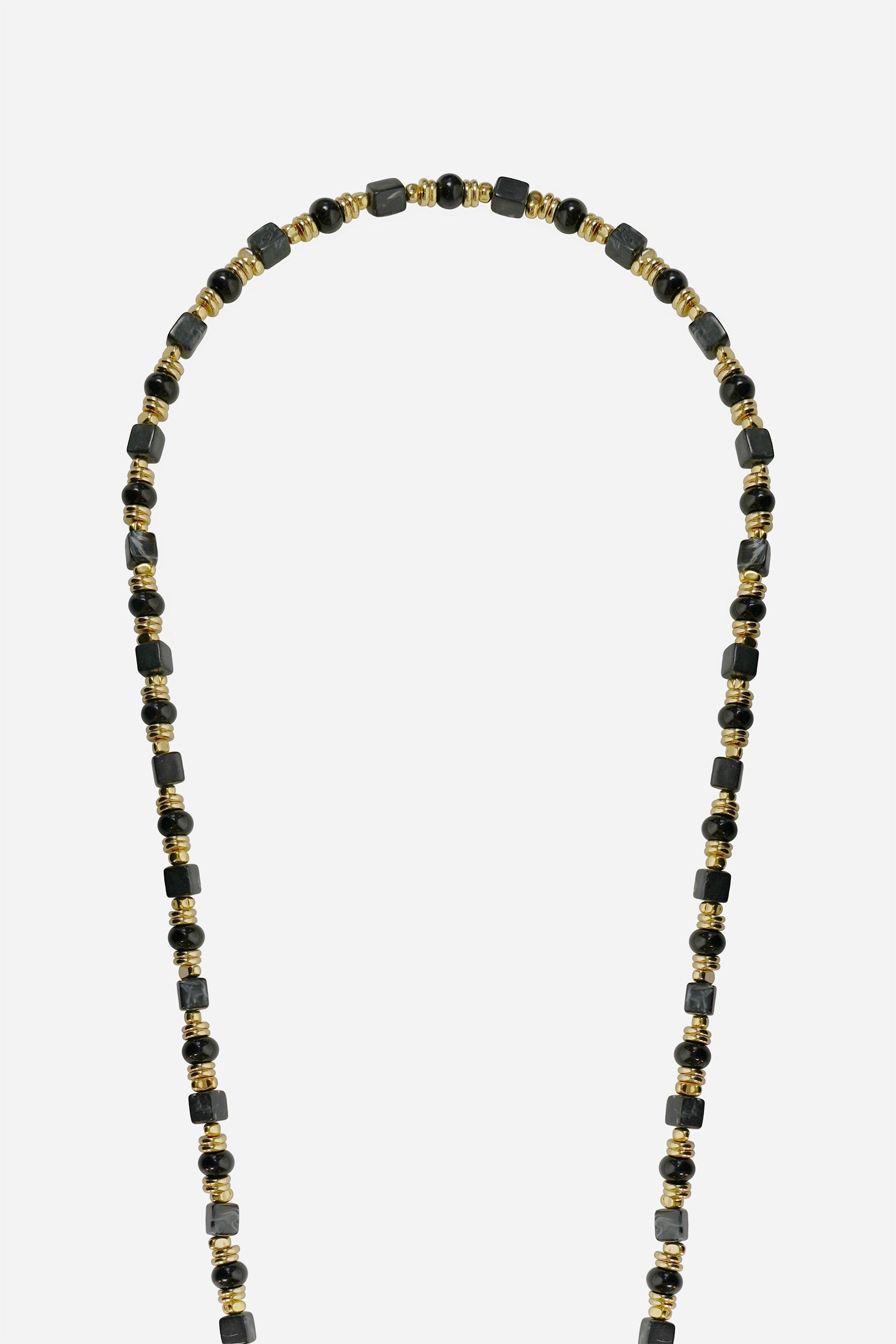 Chaine Longue Jeanne Noir 120 cm